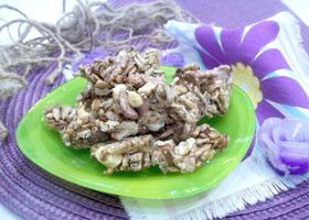Грильяжные конфеты из семечек и грецких орехов