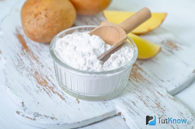Пиала с картофельным крахмалом