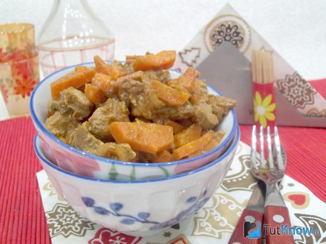 Готовое мясо по-турецки