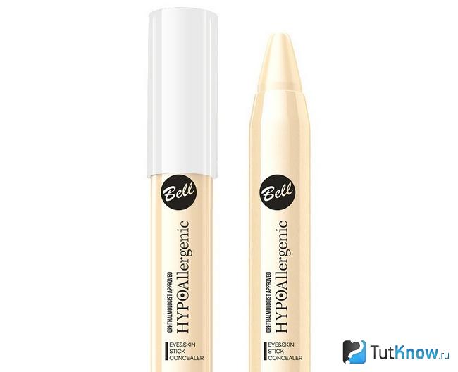 Бежевый корректор. Bell корректор Hypoallergenic Skin Stick concealer. Hypoallergenic Bell 02. Bell Hypoallergenic Illuminating Stick.