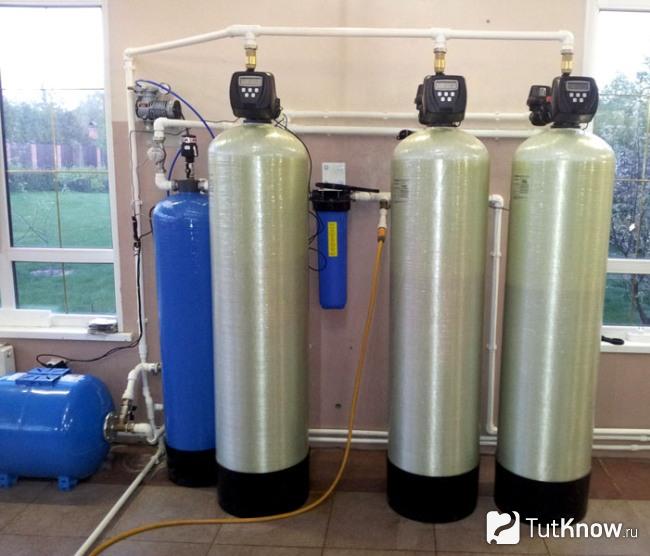 Компактная домашняя система для очистки воды от железа