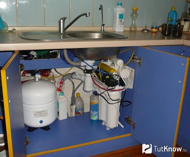 Система очистки воды из скважины от извести