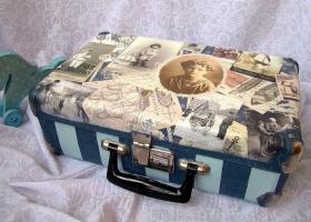 Превращаем старый чемодан в винтажный