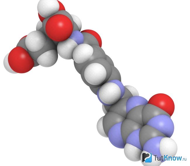 3д модель фолиевой кислоты