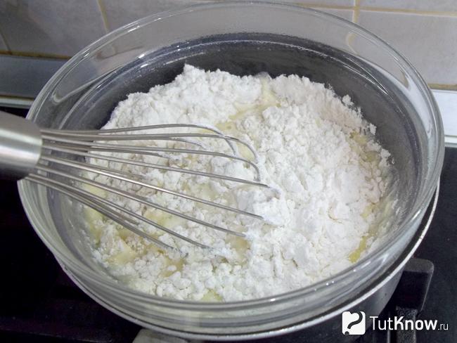 К продуктам добавлена мука