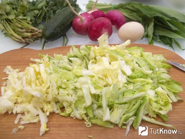 Капуста нашинкована соломкой