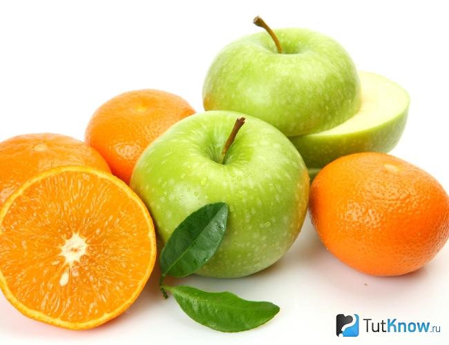 Апельсины и яблоки