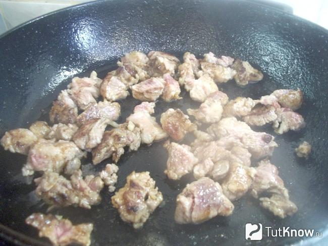 Готовая мясная зажарка
