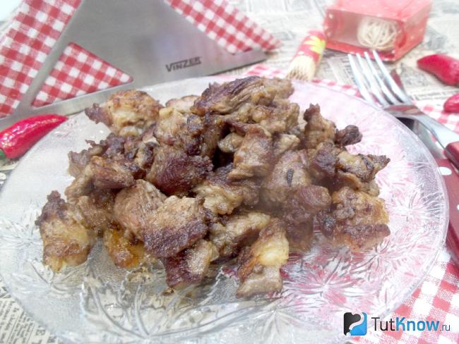 Готовая мясная зажарка