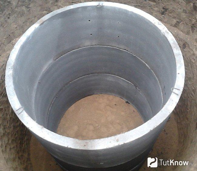 Выгребная яма без дна из бетонных колец