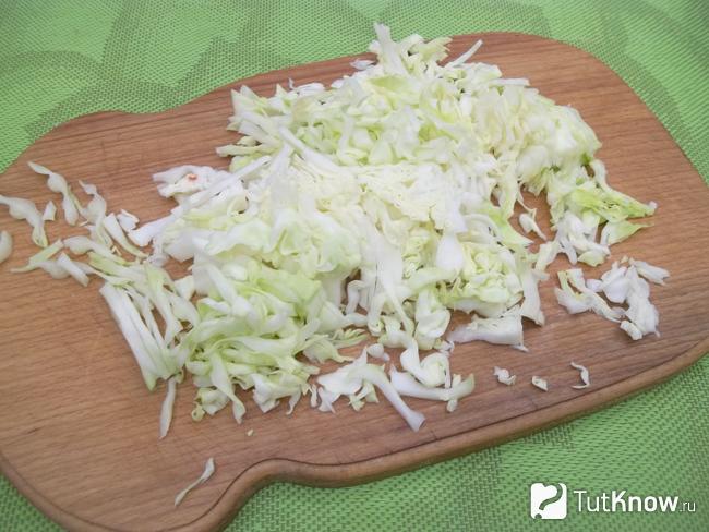 Капуста нашинкована соломкой
