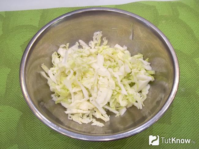 Капуста нашинкована соломкой