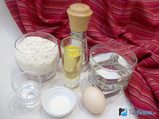 Подготовлены продукты для теста