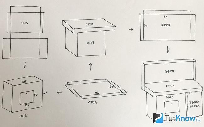 Детская кухня своими руками чертежи