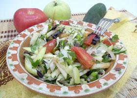 Витаминный летний овощной салат