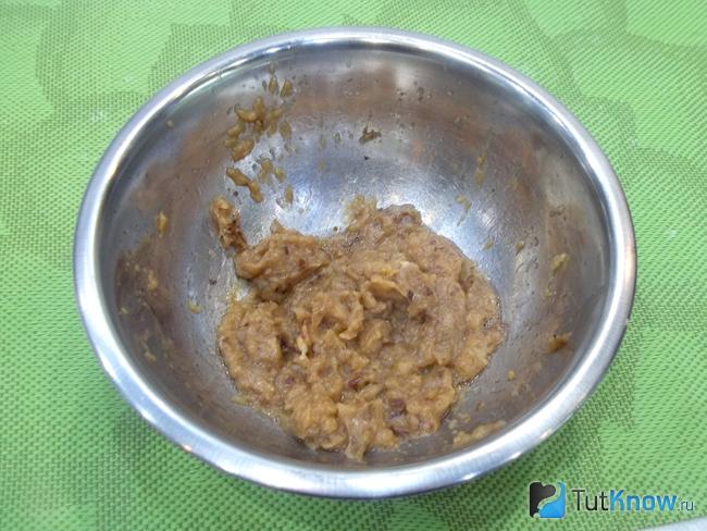 жареный лук пюрирован блендером