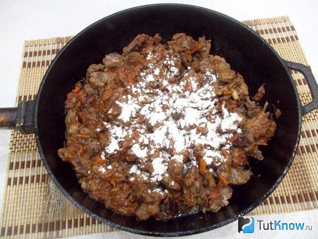 К продуктам добавлена мука