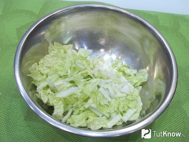 Капуста мелко нашинкована