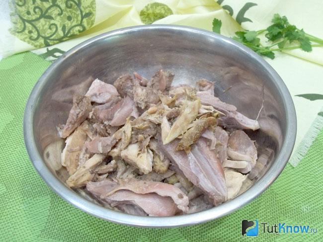 Мясо снято с костей