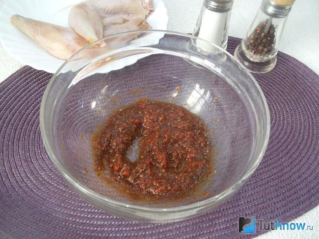 Приготовлен соус