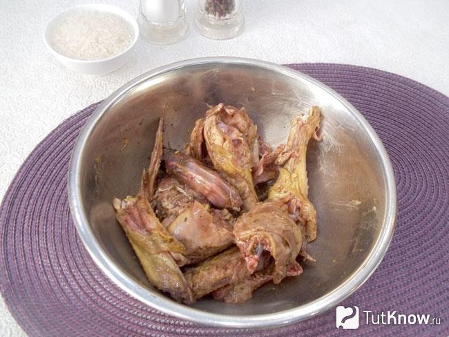 Курица замаринована