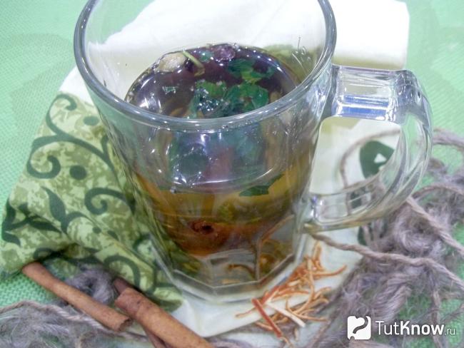 Готовый чай с мятой, мелиссой, цитрусовыми и пряностями