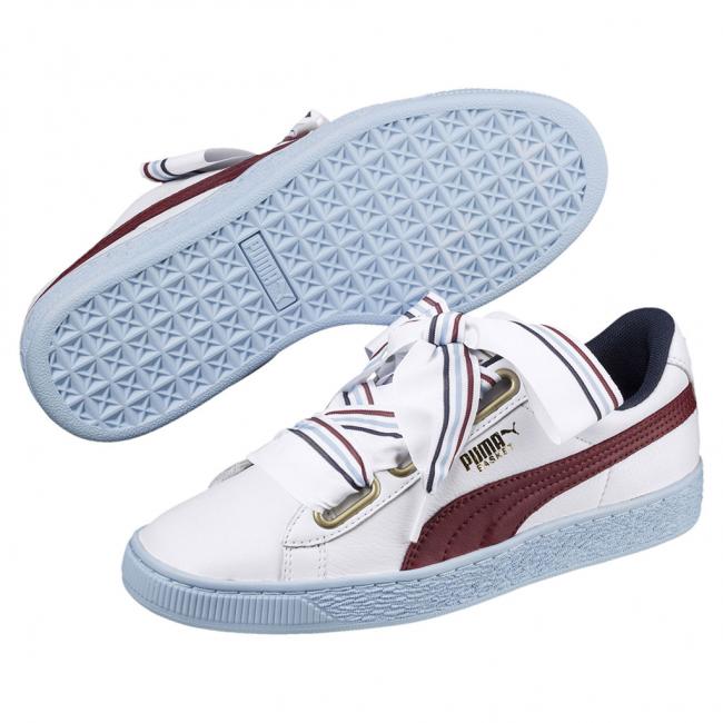 Женские кеды с бантом Basket Heart New School Wn