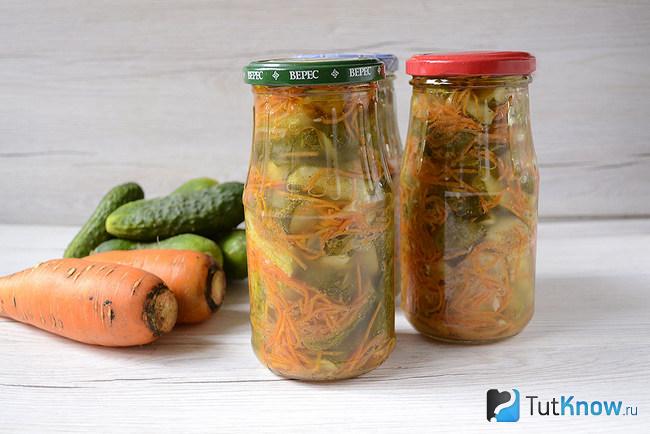 Огурцы по-корейски готовы