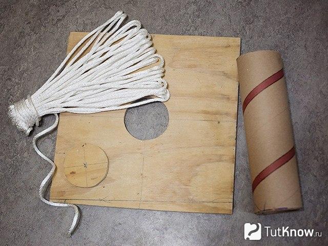 Материалы для создания когтеточки в домашних условиях