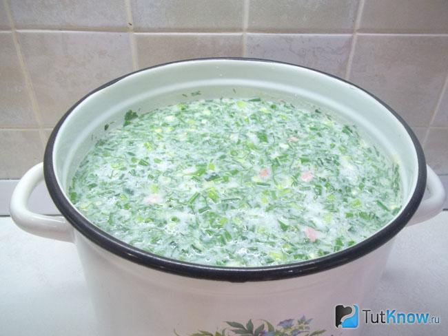 Готовая окрошка мясная сборная