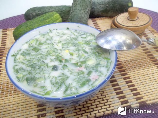 Готовая окрошка мясная сборная