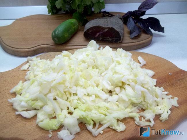 Капуста нашинкована соломкой
