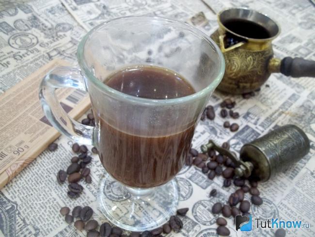 Готовый кофе с шоколадом