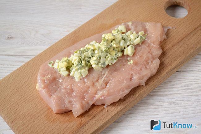 Куриное филе с начинкой для отбивной