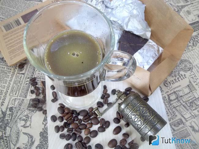 Готовый кофе с маслом для похудения со специями