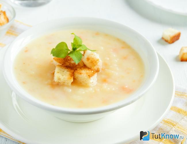 Суп с сыром Ролло