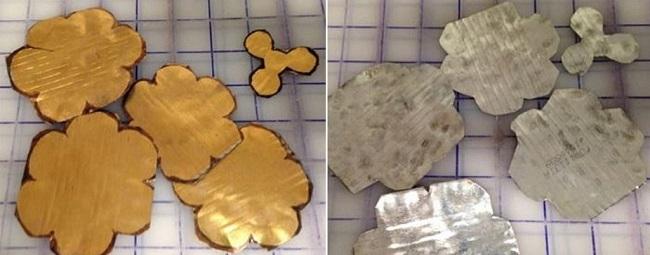 Разноцветные металлические заготовки