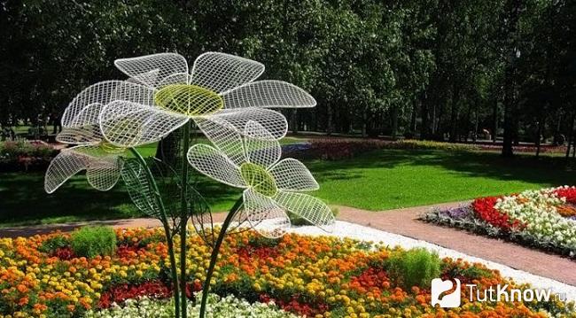 Цветки из сетки