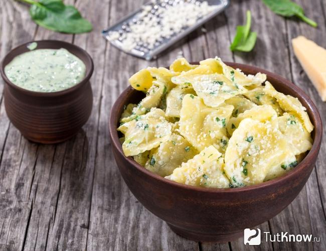 Равиоли с сыром Моте-сюр-фей