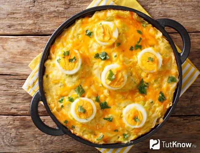 Валлийская запеканка с сыром Карфилли
