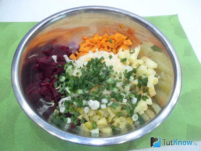 К продуктам добавлен зеленый лук