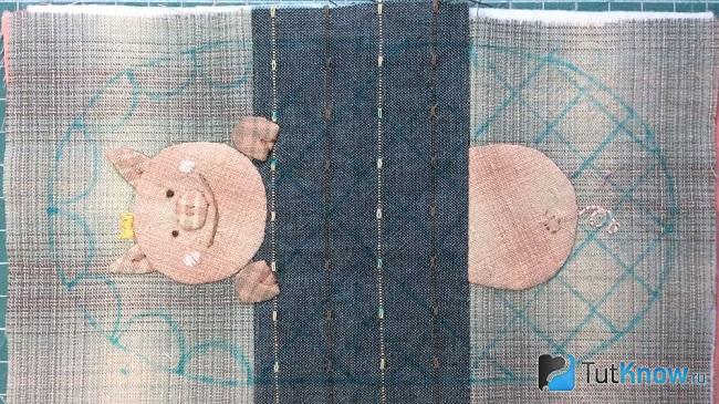 Рисуем расположение стежков на изделии