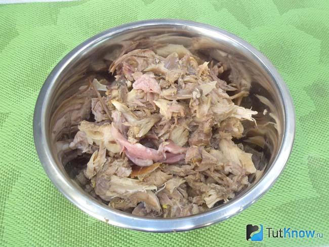 Мясо отделено от костей