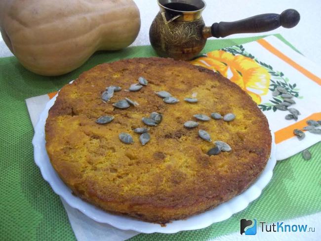 Готовый тыквенный кекс