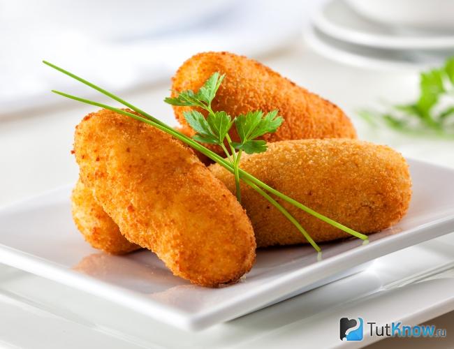 Куриные крокеты с сыром Идиасабаль