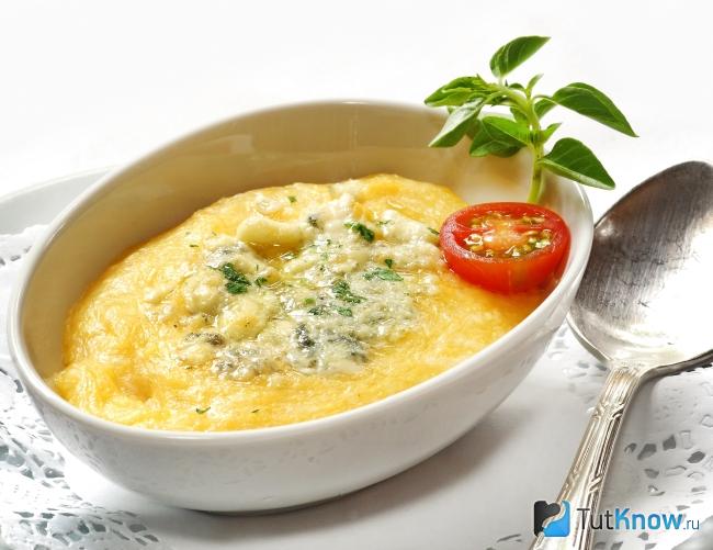 Полента с сыром Сбринц
