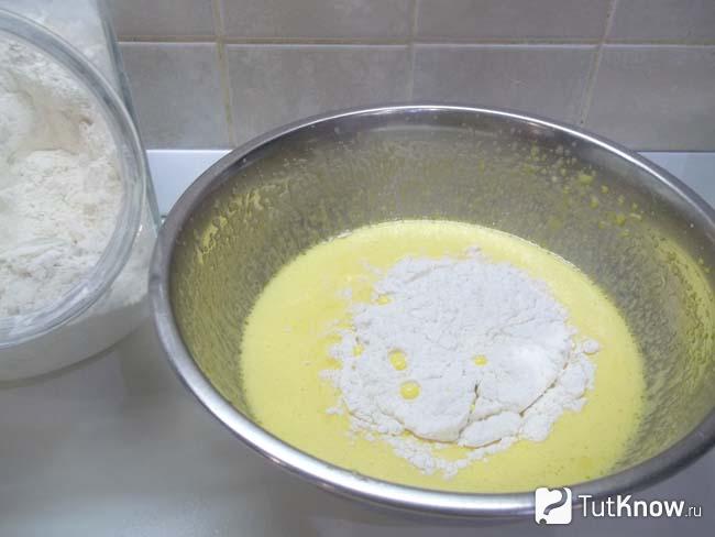 К продуктам добавлена мука