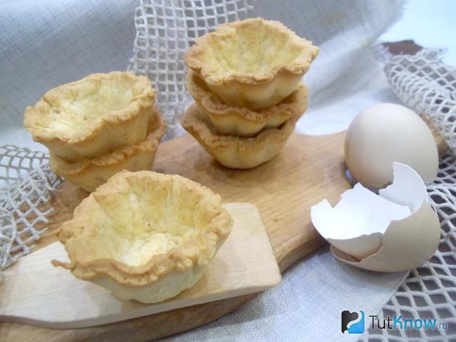 Готовые корзиночки песочные