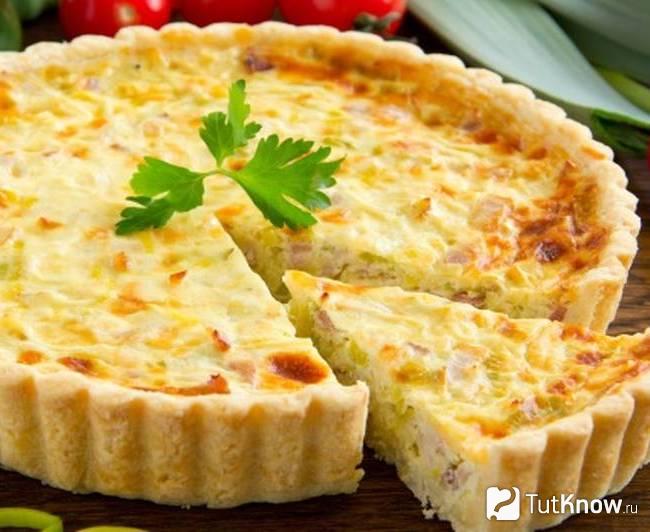Киш лорен с сыром Буттеркезе
