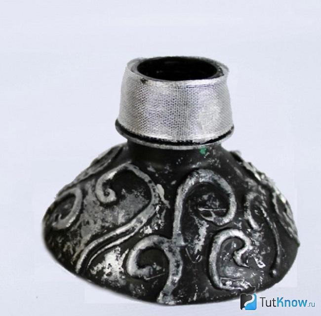 Подсвечник из пластиковой бутылки в старинном стиле